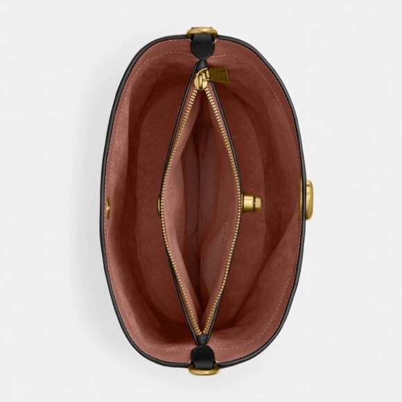 Coach Willow Soft Bucket Bag - Black - Picture 4 of 14